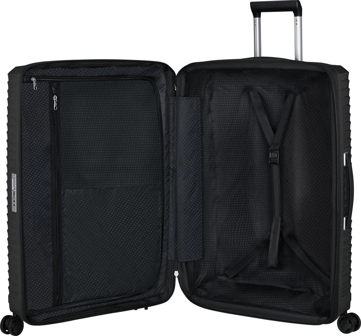 Samsonite Reiskoffer - Upscape Spinner 4 Wiel 75/28 Uitbreidbaar (Large) Black 6 Samsonite Reiskoffer - Upscape Spinner 4 Wiel 75/28 Uitbreidbaar (Large) Black - Afbeelding 4