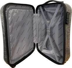 Leonardo Handbagage Koffer 51x31x20 - Hardcase - Cijferslot - Reiskoffer - Lichtgewicht Koffer - Grey -Bagageopslag 1200x1120 3