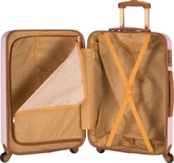 Princess Traveller Trendy Dots - Reiskoffer - Roze - M - 66cm -Bagageopslag 1200x1122 1