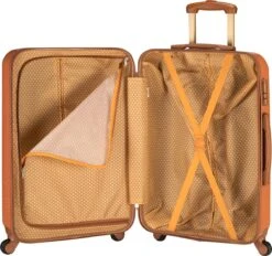 Princess Traveller Trendy Dots - Reiskoffer - Terra - M - 66cm -Bagageopslag 1200x1126 1