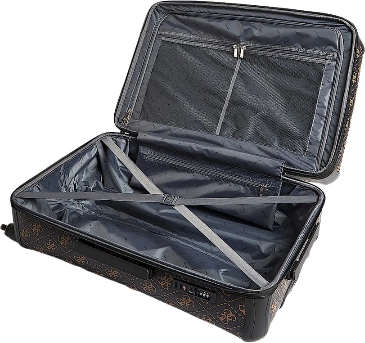 Guess Berta 28 In 4 Wheeler Dames Reiskoffer - Bruin 5 Guess Berta 28 In 4 Wheeler Dames Reiskoffer - Bruin - Afbeelding 3