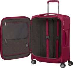 Samsonite Reiskoffer Met Laptopvak - D'Lite Spinner Uitbreidbaar (4 Wielen) 55 Cm Handbagage - Fuchsia - 2 Kg -Bagageopslag 1200x1129