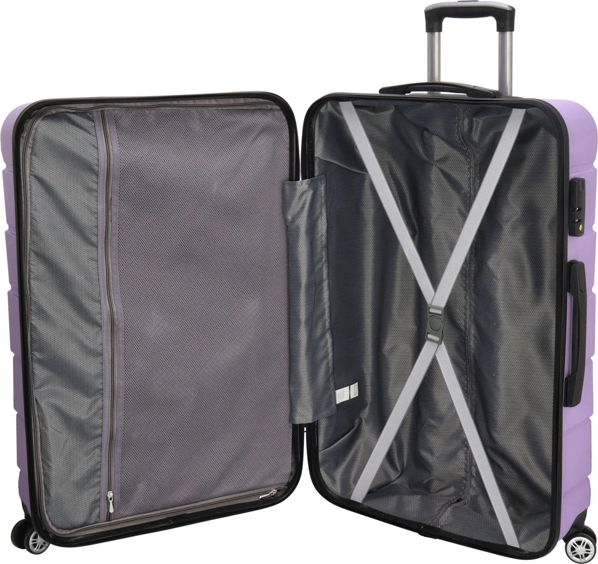 Beagles Originals Comfy Travel Grote Koffer - 74 Cm - Lila 6 Beagles Originals Comfy Travel Grote Koffer - 74 Cm - Lila - Afbeelding 4