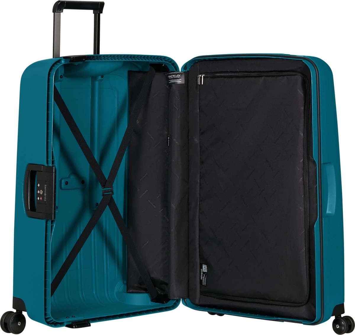 Samsonite Reiskoffer - S'Cure Spinner 81/30 - Petrol Blue 9 Samsonite Reiskoffer - S'Cure Spinner 81/30 - Petrol Blue - Afbeelding 7