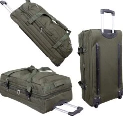Travelsuitcase Atlanta - Stevige Trolley Tas - Groen - Handige Zakken - 80 Liter -Bagageopslag 1200x1135 3
