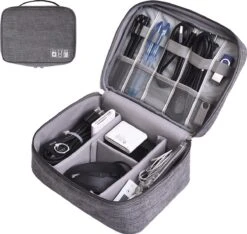 Travelorganizer Electronica Grijs - Reis Organiser Oplader - Opberger Vakantie / Travel - Reisorganizer -Bagageopslag 1200x1136 2