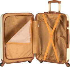 Princess Traveller Trendy Dots - Reiskoffer - Crème - M - 66cm -Bagageopslag 1200x1147 3