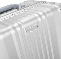 Aluminium Handbagage Koffer Mozzel Darrow - Reiskoffer Met Wielen - 51cm - Harde Koffer - Zilver -Bagageopslag 1200x1156 4