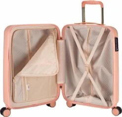 Princess Traveller Harlem - Handbaggage Koffer - Roze - S - 55cm -Bagageopslag 1200x1157