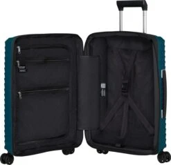 Samsonite Reiskoffer - Upscape Spinner 55/20 Uitbreidbaar (Handbagage) Petrol Blue -Bagageopslag 1200x1163