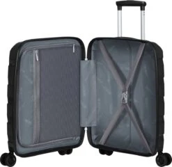American Tourister Reiskoffer - Air Move Spinner 55/20 Tsa (Handbagage) Black -Bagageopslag 1200x1164 1