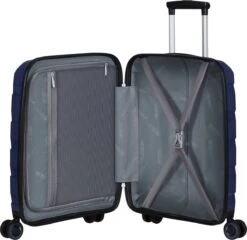 American Tourister Reiskoffer - Air Move Spinner 55/20 Tsa (Handbagage) Midnight Navy 11 American Tourister Reiskoffer - Air Move Spinner 55/20 Tsa (Handbagage) Midnight Navy -Bagageopslag 1200x1164 2