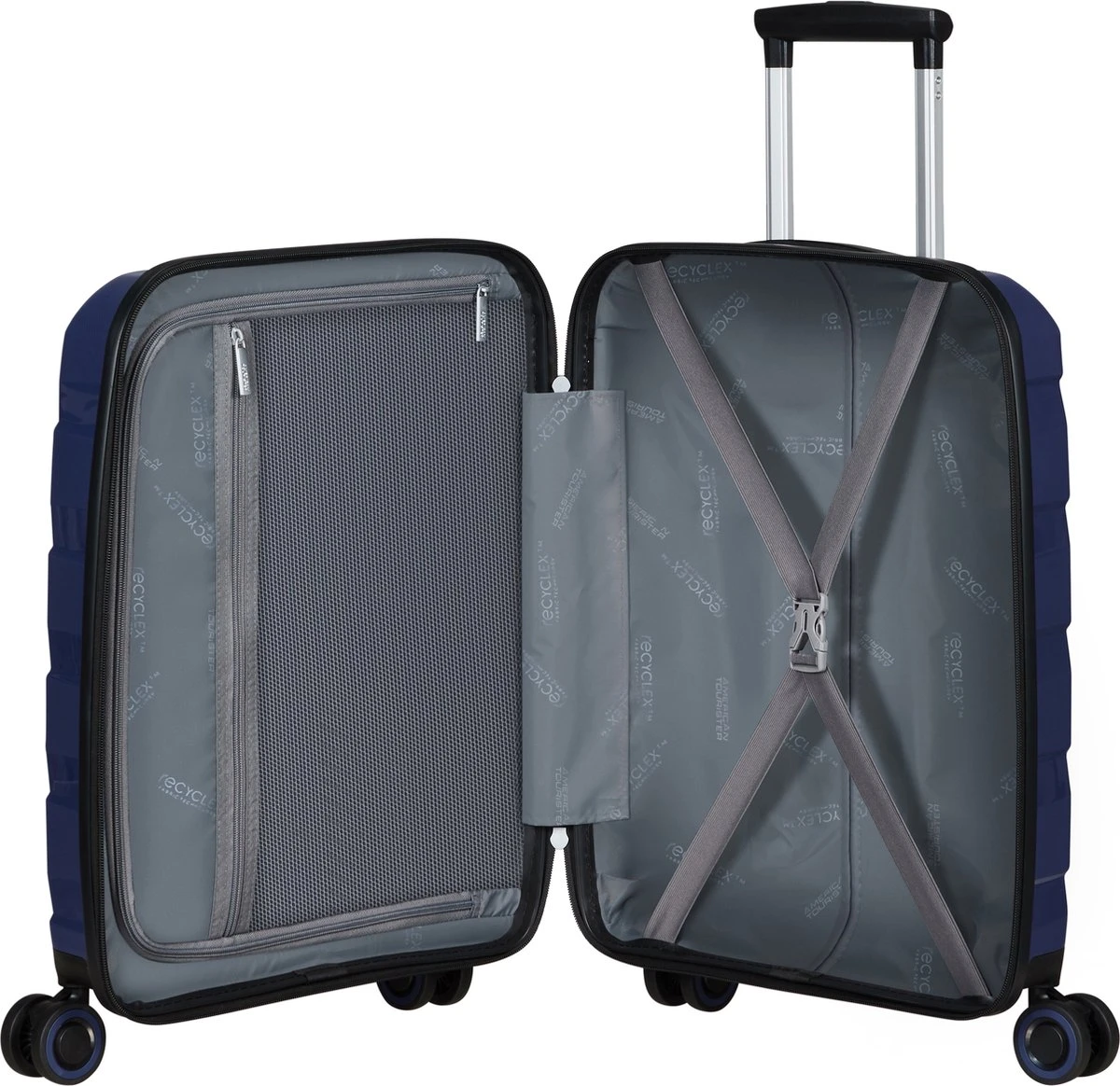 American Tourister Reiskoffer - Air Move Spinner 55/20 Tsa (Handbagage) Midnight Navy 5 American Tourister Reiskoffer - Air Move Spinner 55/20 Tsa (Handbagage) Midnight Navy - Afbeelding 3