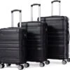 Merax 3-delig Kofferset Met TSA Slot - Trolleyset ABS 40L, 70L & 110 Liter - Zwart -Bagageopslag 1200x1165 4