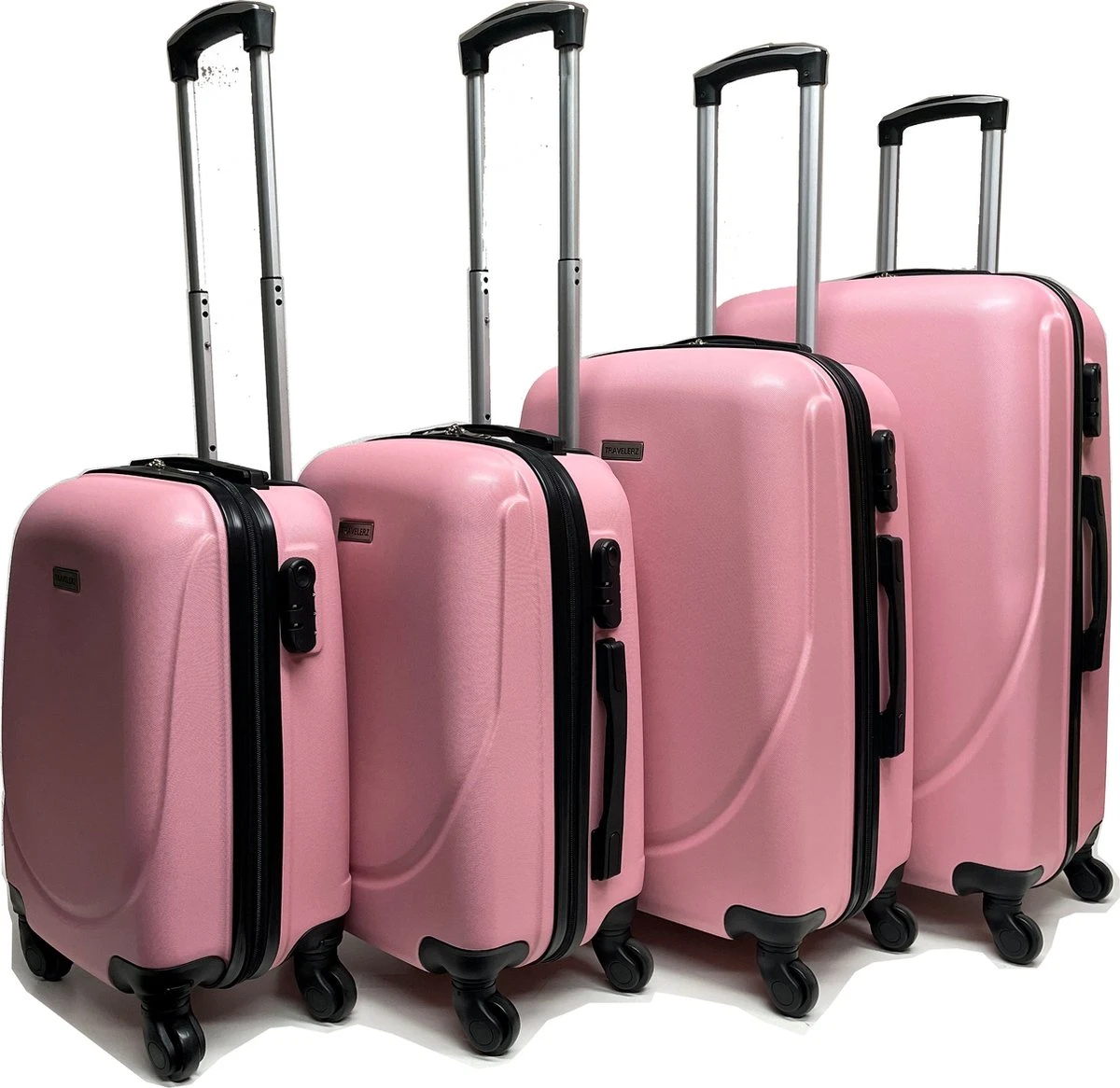 Castillo Travelerz 4 Delige ABS Kofferset - Roze 3 Castillo Travelerz 4 Delige ABS Kofferset - Roze
