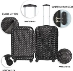 TravelZ Horizon Handbagagekoffer - 54cm Handbagage Trolley Met Gevoerde Binnenkant - Baby Blauw -Bagageopslag 1200x1169 4