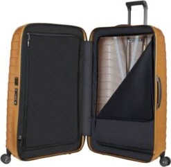 Samsonite Proxis Spinner 69/25 Honey Gold -Bagageopslag 1200x1173 3