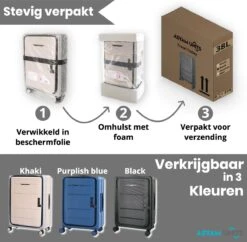 Asyam Units- Handbagage- Invouwbaar- Koffer- Koffer 38L- Spinner Wielen- TSA Slot- Lichtgewicht- Zwart 13 Asyam Units- Handbagage- Invouwbaar- Koffer- Koffer 38L- Spinner Wielen- TSA Slot- Lichtgewicht- Zwart -Bagageopslag 1200x1175 4