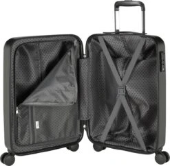 Princess Traveller Harlem - Handbaggage Koffer - Zwart - S - 55cm -Bagageopslag 1200x1177 3