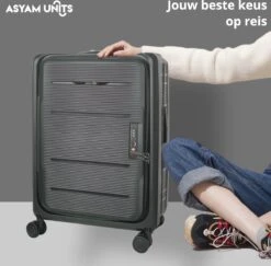 Asyam Units- Handbagage- Invouwbaar- Koffer- Koffer 38L- Spinner Wielen- TSA Slot- Lichtgewicht- Zwart 17 Asyam Units- Handbagage- Invouwbaar- Koffer- Koffer 38L- Spinner Wielen- TSA Slot- Lichtgewicht- Zwart -Bagageopslag 1200x1180 2