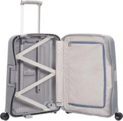 Samsonite Reiskoffer - S'CURE SPINNER 55/20 (Handbagage) Zilverkleurig -Bagageopslag 1200x1185 2