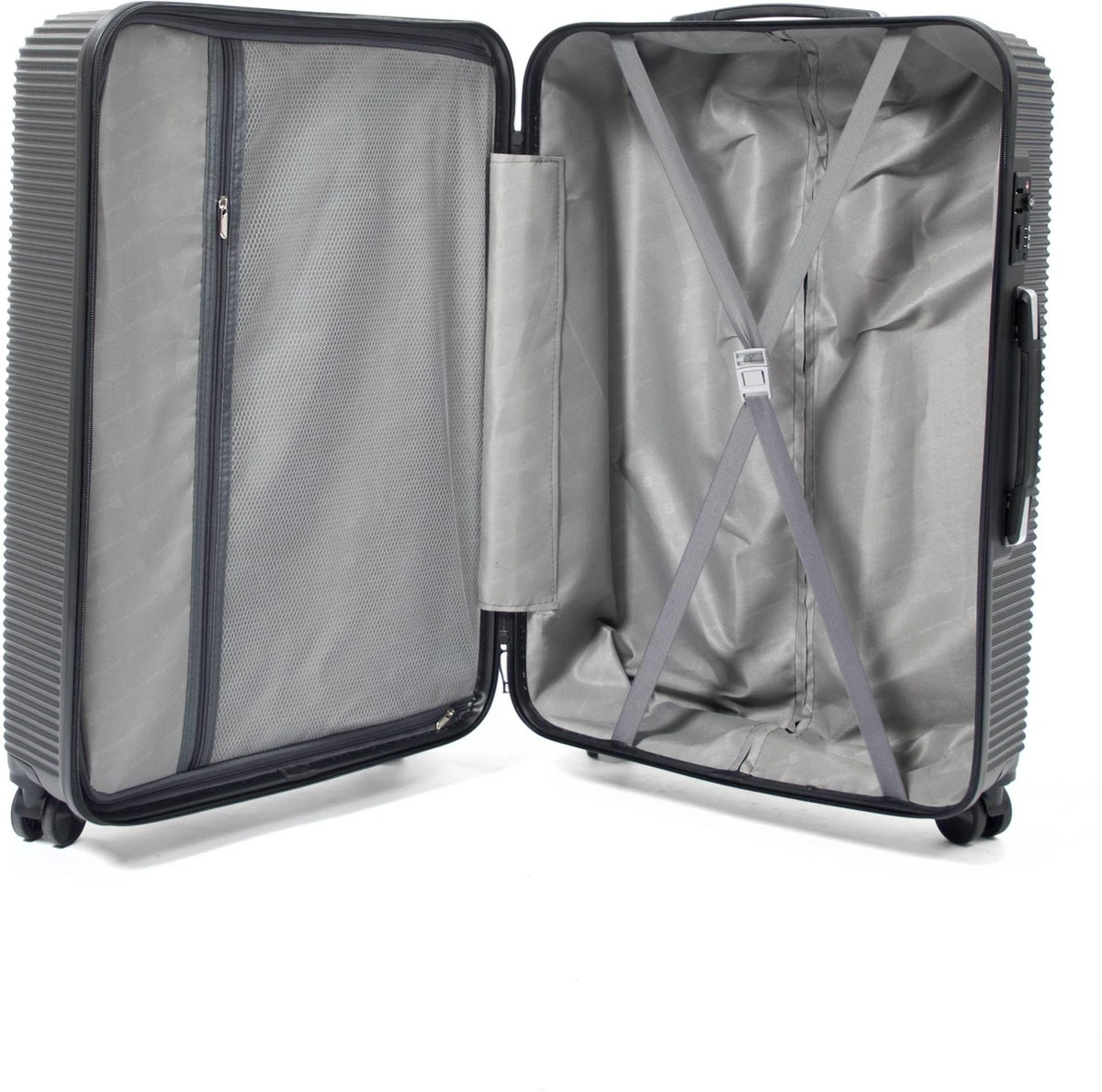 AttitudeZ Air-Z Handbagage Koffer Grijs 55cm - TSA-slot 6 AttitudeZ Air-Z Handbagage Koffer Grijs 55cm - TSA-slot - Afbeelding 4