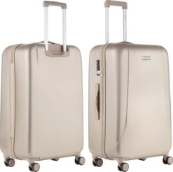 CarryOn Skyhopper Reiskoffer - 78cm TSA Trolley Met OKOBAN - Dubbele Wielen - Champagne 12 CarryOn Skyhopper Reiskoffer - 78cm TSA Trolley Met OKOBAN - Dubbele Wielen - Champagne -Bagageopslag 1200x1194 2