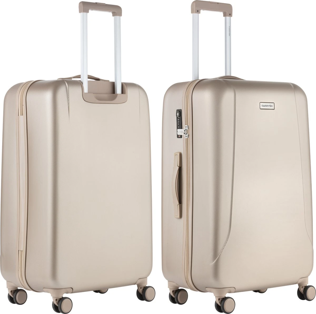 CarryOn Skyhopper Reiskoffer - 78cm TSA Trolley Met OKOBAN - Dubbele Wielen - Champagne 5 CarryOn Skyhopper Reiskoffer - 78cm TSA Trolley Met OKOBAN - Dubbele Wielen - Champagne - Afbeelding 3