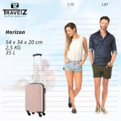 TravelZ Horizon Handbagagekoffer - 54cm Handbagage Trolley Met Gevoerde Binnenkant - Champagne 15 TravelZ Horizon Handbagagekoffer - 54cm Handbagage Trolley Met Gevoerde Binnenkant - Champagne -Bagageopslag 1200x1199 9