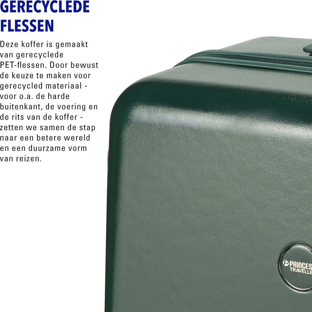 Princess Traveller Harlem - Handbaggage Koffer - Groen - S - 55cm 9 Princess Traveller Harlem - Handbaggage Koffer - Groen - S - 55cm - Afbeelding 7