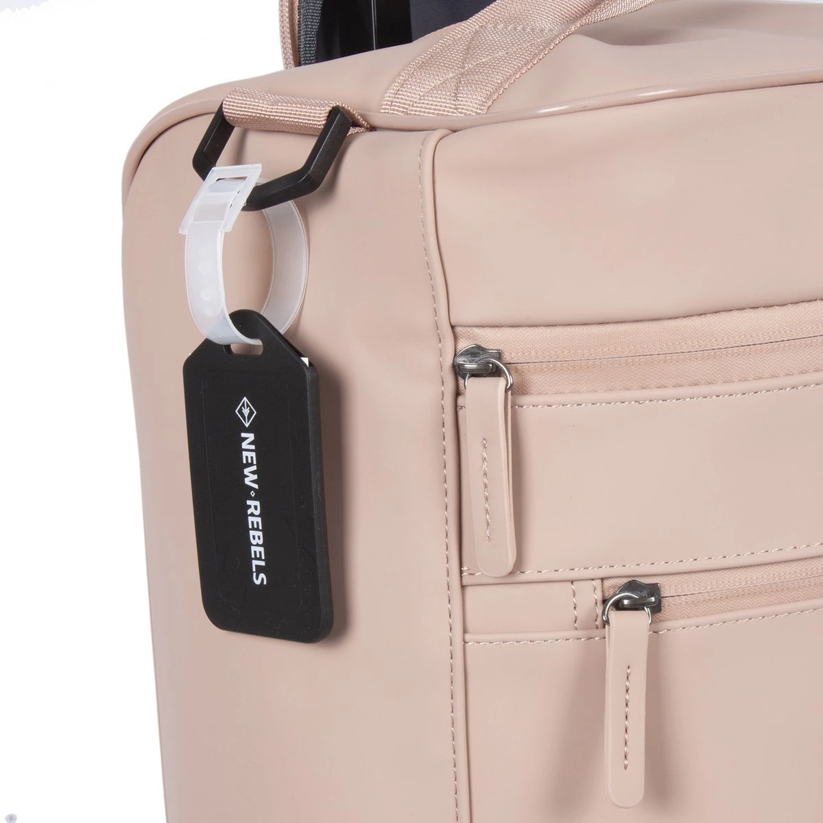 New Rebels® Harper Reistas / Weekendtas Geschikt Voor Handbagage - Waterafstotend Polyutheraan - Trolley Met Wielen En Reflectiedetails - Oud Roze - 29L 9 New Rebels® Harper Reistas / Weekendtas Geschikt Voor Handbagage - Waterafstotend Polyutheraan - Trolley Met Wielen En Reflectiedetails - Oud Roze - 29L - Afbeelding 7