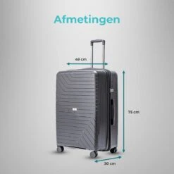 Legage Koffer - Reiskoffer - Trolley - Inclusief Uitzetlaag - Zwart - Maat L - 28 Inch -Bagageopslag 1200x1200 1042