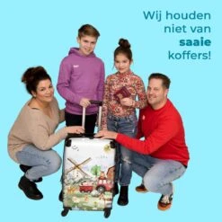 NoBoringSuitcases.com® Koffer Groot - Boerderij - Dieren - Trekker - Jongens - Trolley Koffer Met TSA-slot - Met Wielen - 90 Liter - Reiskoffer - 66 Cm -Bagageopslag 1200x1200 1256