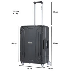 CarryOn Steward TSA Reiskoffer - 65cm Trolley Met Kliksloten - Dubbele Wielen - Zwart -Bagageopslag 1200x1200 1336
