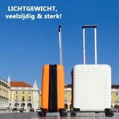 CabinMax Velocity Handbagage Koffer - Uitbreidbaar Trolley 44L - Harde Reiskoffer - 55x40x20/25 Cm - Lichtgewicht - Groot Capaciteit - Geel -Bagageopslag 1200x1200 1339