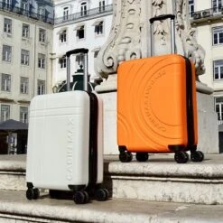 CabinMax Velocity Handbagage Koffer - Uitbreidbaar Trolley 44L - Harde Reiskoffer - 55x40x20/25 Cm - Lichtgewicht - Groot Capaciteit - Geel -Bagageopslag 1200x1200 1340