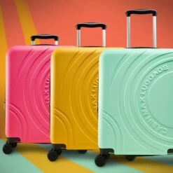 CabinMax Velocity Handbagage Koffer - Uitbreidbaar Trolley 44L - Harde Reiskoffer - 55x40x20/25 Cm - Lichtgewicht - Groot Capaciteit - Geel -Bagageopslag 1200x1200 1341