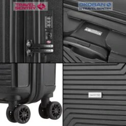 CarryOn Transport TSA Reiskoffer - Trolley 67cm Met Expander - OKOBAN - YKK Ritsen - Dubbele Wielen - Zwart -Bagageopslag 1200x1200 1365