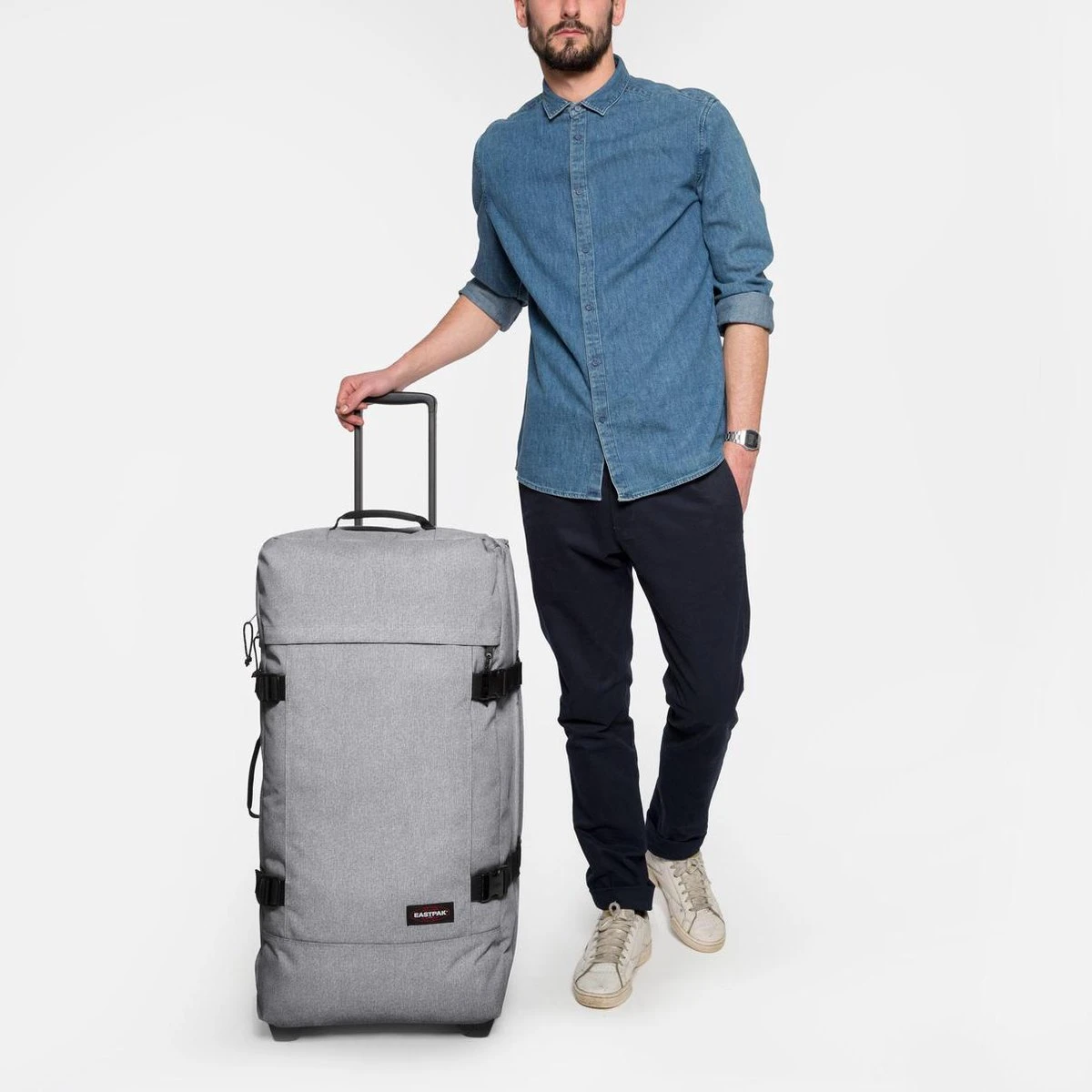 Eastpak TRANVERZ L Reiskoffer (79 X 40 X 33 Cm) - Sunday Grey 5 Eastpak TRANVERZ L Reiskoffer (79 X 40 X 33 Cm) - Sunday Grey - Afbeelding 3