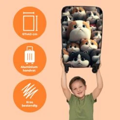 NoBoringSuitcases.com® Koffer Groot - Kat - Huisdieren - Poes - Bruin - Grijs - Trolley Koffer Met TSA-slot - Met Wielen - 90 Liter - Reiskoffer - 66 Cm 12 NoBoringSuitcases.com® Koffer Groot - Kat - Huisdieren - Poes - Bruin - Grijs - Trolley Koffer Met TSA-slot - Met Wielen - 90 Liter - Reiskoffer - 66 Cm -Bagageopslag 1200x1200 1418