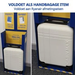 CabinMax Velocity Handbagage Koffer - Uitbreidbaar Trolley 44L - Harde Reiskoffer - 55x40x20/25 Cm - Lichtgewicht - Groot Capaciteit - Oranje -Bagageopslag 1200x1200 1563