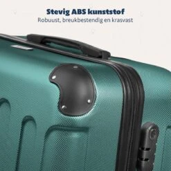 TRVLMORE Koffer - Handbagage - 54x36x20cm - 38L - Donkergroen -Bagageopslag 1200x1200 157