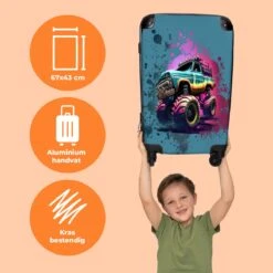 NoBoringSuitcases.com® Koffer Groot - Monstertruck - Verf - Graffiti - Roze - Neon - Trolley Koffer Met TSA-slot - Met Wielen - 90 Liter - Reiskoffer - 66 Cm 12 NoBoringSuitcases.com® Koffer Groot - Monstertruck - Verf - Graffiti - Roze - Neon - Trolley Koffer Met TSA-slot - Met Wielen - 90 Liter - Reiskoffer - 66 Cm -Bagageopslag 1200x1200 1593