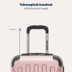 TRVLMORE Koffer - Handbagage - 54x36x20cm - 38L - Roségoud -Bagageopslag 1200x1200 161