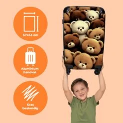 NoBoringSuitcases.com® Koffer Groot - Teddybeer - Knuffel - Bruin - Beer - Trolley Koffer Met TSA-slot - Met Wielen - 90 Liter - Reiskoffer - 66 Cm 12 NoBoringSuitcases.com® Koffer Groot - Teddybeer - Knuffel - Bruin - Beer - Trolley Koffer Met TSA-slot - Met Wielen - 90 Liter - Reiskoffer - 66 Cm -Bagageopslag 1200x1200 1621