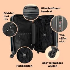NoBoringSuitcases.com® Koffer Groot - Krokodil - Kroon - Goud - Ballet - Portret - Trolley Koffer Met TSA-slot - Met Wielen - 90 Liter - Reiskoffer - 66 Cm 13 NoBoringSuitcases.com® Koffer Groot - Krokodil - Kroon - Goud - Ballet - Portret - Trolley Koffer Met TSA-slot - Met Wielen - 90 Liter - Reiskoffer - 66 Cm -Bagageopslag 1200x1200 1643