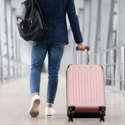 TRVLMORE Koffer - Handbagage - 54x36x20cm - 38L - Roségoud -Bagageopslag 1200x1200 165