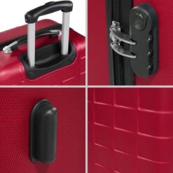 Tectake - Kofferset Trolleyset Reisset - 3-dlg Hardshell Wijnrood - 402670 13 Tectake - Kofferset Trolleyset Reisset - 3-dlg Hardshell Wijnrood - 402670 -Bagageopslag 1200x1200 1818
