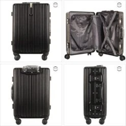 TOP AA Reis Kofferset - Trolleyset 3-delig Met TSA Slot Aluminum Frame, Kleine Cabine En Groot, ABS Luggage, (20+24+28 Inches 3 Pc Set), Roze/pink -Bagageopslag 1200x1200 1870