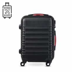 Monzana Kofferset - 4 Stuks S M L XL Met Wielen Cijferslot - Zwart -Bagageopslag 1200x1200 1905